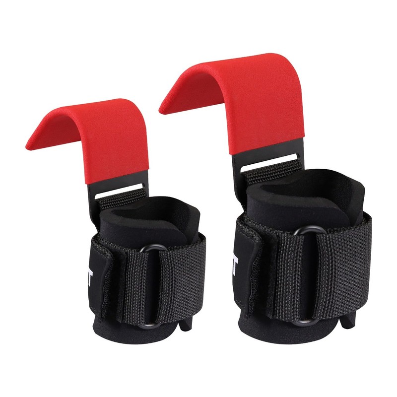 Weight Lifting Hooks (Pair), Heavy Duty Power Wrist Straps Hand