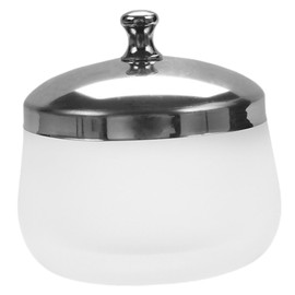 HONMEET Glass Nail Art Bowl with Lid Frosted Nail Care Dish for Manicure Tools Nail Soaking Cup Multi Functional Nail Liquid Holder for Dappen and Mixing