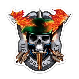 GT Graphics Green Beret - 12" Vinyl Sticker Waterproof Decal