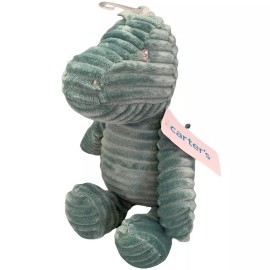 Carter's Carters Plush Green DINOSAUR Ribbed Corduroy Security Lovey Baby Toy #67792