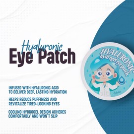 esfolio Hydrogel Eye Patch Hyaluronic 60 Patch – Under Eye Gel Patches for Puffiness and Tired Eyes – Soothing Cooling Care – Korean Skincare Eye Mask – Lightweight Hydration