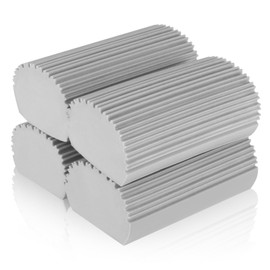 Ujat Stoml 4 Pack Wet Cleaning Dust Sponges, Cleaning Sponge Erasers for Blinds, Recesses and Taps, Floors, Fan Blades, Vents, Glass, Railings, Mirrors, Reusable, Efficient Cleaning Supplies