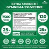 Zazzee Organic Gymnema Sylvestre 25:1 Extract, 7500 mg Strength, 25%