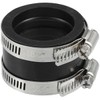ACROPIX 40mm ID Rubber Black Motorcycle Carburetor Adapter Inlet Intake Pipe Manifold Adapter Boot Sleeve Interface with Clamps - Pack of 1