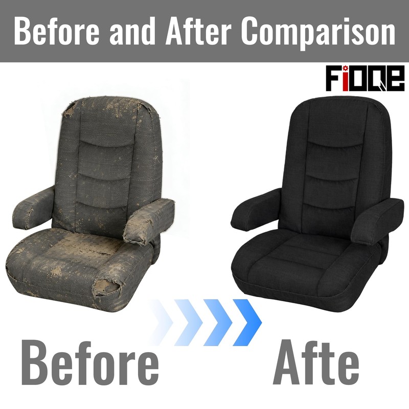 2Pcs Composite Fabric RV Seat Covers for Captain Chair with
