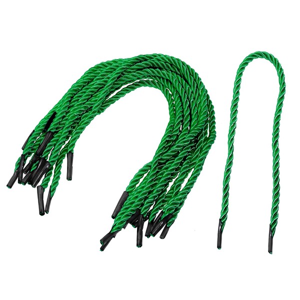 ONLYKXY 60pcs Solid Braided Twisted Handle Rope with Plastic Ends