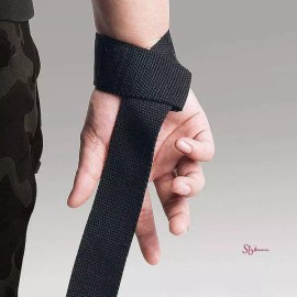 GripOn 그립온 헬스 웨이트 스트랩 리프팅 블랙vwx441 Grip-On Health Weight Straps Lifting Black VWX441