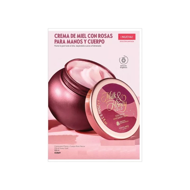 Oriflame Crema Nutritiva Para Cuerpo-manos Leche Y Miel Oriflame