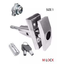 m lock T Handle 360 Degree Turn Vending Pop up Lock Triple Star rod SIZE 1