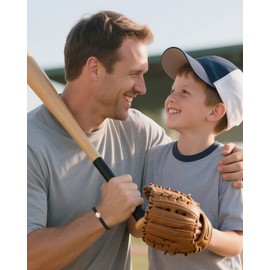 ojokiss Baseball Gifts, Baseball Bracelet for Teen Boys, 7-9 inch Black Cord with Charm, Unique Baseball Accessories for Graduation, Birthday, Christmas