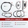 TIGERSGATE 16" Dyna & Softail Handlebar Extended Cables Kit for