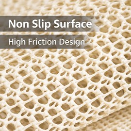 Non Slip Pad,Mattress Nonslip Pads, Anti-Slide Gripper to Keep Topper in Place, Custom Cut Non Skid Pad for Frame, Easy No Tools Installation (King)