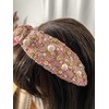 Pearl and Rhinestone Headband (Pink)