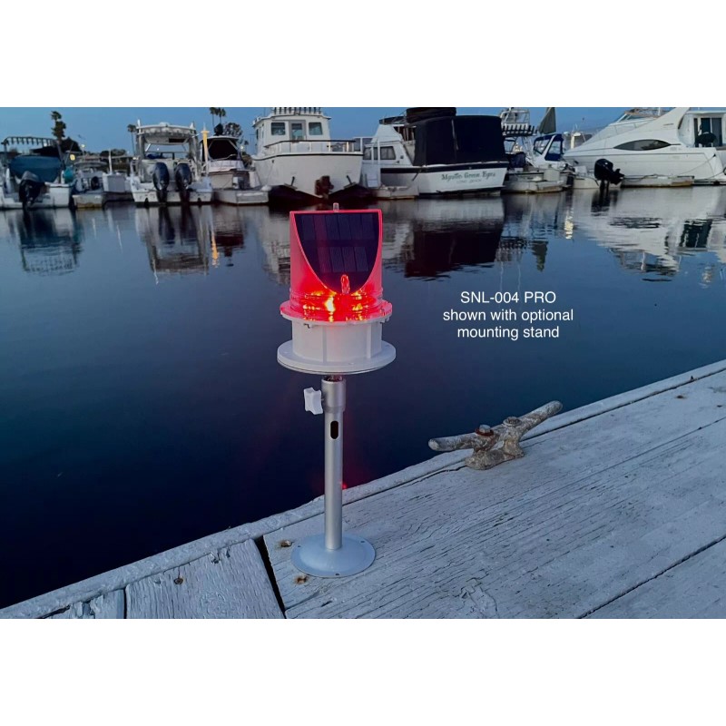 PilotLights.net Marine Solar Warning Light - PRO RED LED Marine