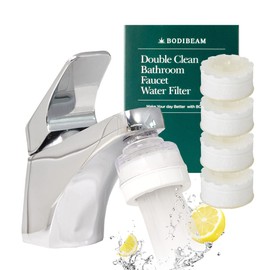 [6 Months Set] Water Filter for Sink Faucet and Replacement Set, Sink Water Filter, Vitamin C Gel, NSF Certified - Removes Impurities, Chlorine and Rust - Skin Hydration, Made in Korea