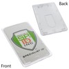 Slim Heavy Duty Badge Holders - Hard Plastic Clear Polycarbonate