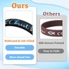 kilofly 4-Pack Christian Bible Verse Silicone Wristbands Scripture Bracelets, Love