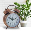 Königswerk Twin Bell Loud Alarm Clock, 4 inches Silent Desk