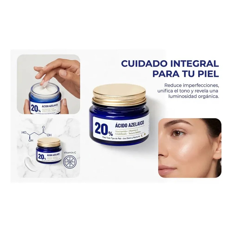 Ácido Azelaico Crema Con 20% Vitamina C Y Niacinamida