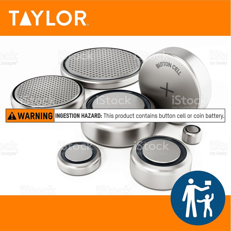 Taylor Waterproof Digital Instant Read Thermometer For Cooking, BBQ, Grilling,