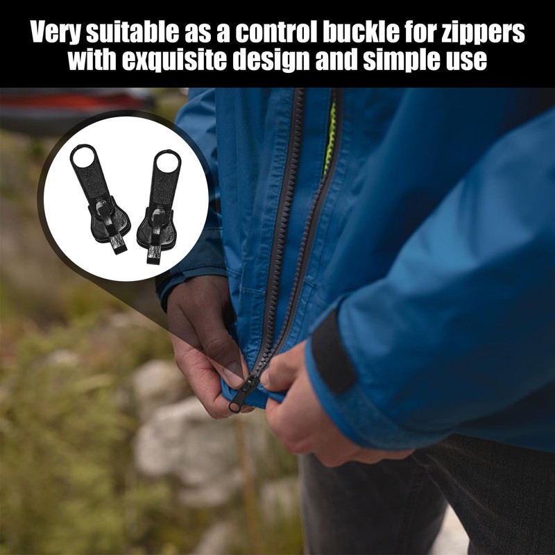 EPCDBBRT 12 Piece Replacement Zip Pullers, Zip Replacement Parts, Zip