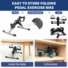 Simple Deluxe Folding Pedal Exercise Bike, Under Desk Bike Pedal