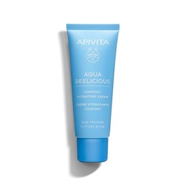 Apivita Aqua Beelicious Crema Hidratante Comfort 40ml - Hidratante Facial Natural Para Piel Seca/Normal Con Miel, Flores y Ceramidas - Hidratación Duradera y Piel Nutrida - Textura Rica