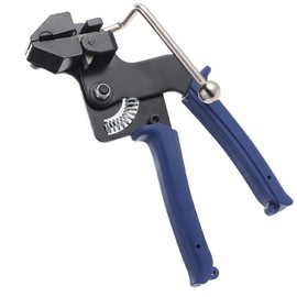 Gueenky Cable Tie Pliers Metal Cable Tie Gun, Automatic Cable Tie Pliers Steel Cable Tie Gun, Metal Cable Tie Pliers Tool for Locking and Cutting Cable Ties Stainless Steel