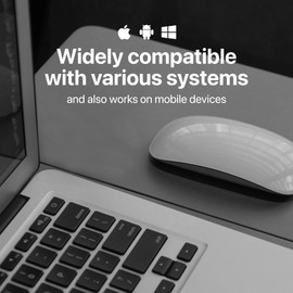 mouse inalámbrico portátil, ligero, silencioso, alta sensibilidad para portátil y PC