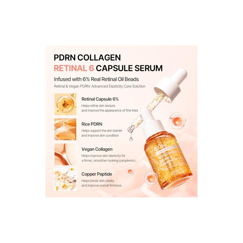 mixsoon PDRN Collagen Retinal 6 Capsule Serum - Sérum Reafirmante
