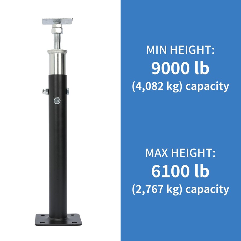 yeshine 2PCS Basement Floor Jacks, 19.7"- 33.5" Height Range, Adjustable