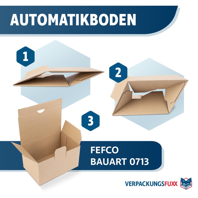 Shipping Box Small Pack of 50 | Parcel with Automatic
