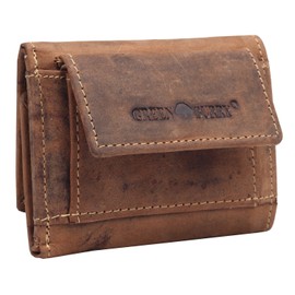 Greenburry Vintage Wallet Leather 10 cm braun