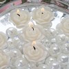 TABLECLOTHSFACTORY Mini Floating Rose Candle Ivory-60/pk