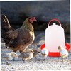 Kisangel 2Sets Durable Chicken Goose Feeder Bottles Automatic Poultry Feeding