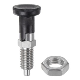 QUARKZMAN M12 Stainless Steel Compression Spring Ball Head Quick Release Plunger Self-Locking Plunger Retractable Index Plunger for Industrial Equipment Positioning Pin