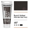 MEEDEN Acrylic Paint Burnt Umber: 100ml Heavy Body Acrylic Paint