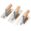 Polished Stainless Steel Venetian Plaster Trowel Set 3 PC Paint