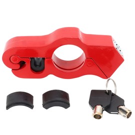 Motorcycle Handlebar Lock, Tamper Resistant Weatherproof Aluminum Alloy Anti Theft Grip Lock with Applicable Scope for Scooters ATVs