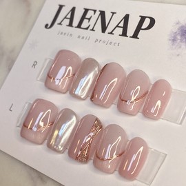 [Janef] Ballerina stringsI always keep ballet core nail tips - nail glue / [재네프]발레리난줄무조건 킵 발레코어 네일팁 - 네일 글루