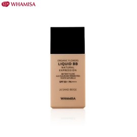 WHAMISA Organic Flowers Liquid BB Natural Expression SPF50+ PA++++30g, Shade:21 PINK BEIGE