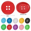 Pack of 100 Colourful Buttons 4-Hole Round Buttons Colourful Sewing