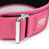 PR Personal Record Quick-Lock Hybrid Weightlifting Belt (Pink, Medium)