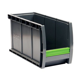 Bott Plastic Storage Box Bottbox 1.3.165 with Memo Clip Set of 24, 130 x 298 x 165 mm 13022047.19