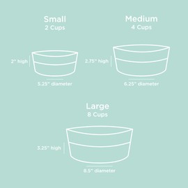 Waggo Dipper Ceramic Dog Bowl for Small and Large Breeds - Heavyweight and Durable Pet Food and Water Dish Crock, Dishwasher Safe, Modern (Light Grey, Large)