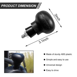 DXNQ Steering Wheel Knob, ABS Non-Slip Forklift Steering Wheel Spinner Knob Power Handle, Universal Steering Wheel Turning Aid Ball for Forklifts Car Truck Tractor Boats, Car Accessories