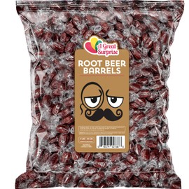 Root Beer Candy - 4 Pounds - Old Fashion Hard Candy - Brown Hard Candy - Individually Wrapped Bulk Candies - Candy Drops