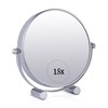 Small 15X Magnifying Tabletop Mirror for Makeup - Double Sided
