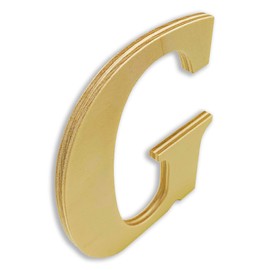 6” Tall Wooden Letter G – 1/4” Thick Baltic Birch – Paintable DIY Decor, Signs & Crafts - Pack of 1