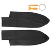 1 Pair Front Door Panel Armrest Cover Microfiber Leather Car